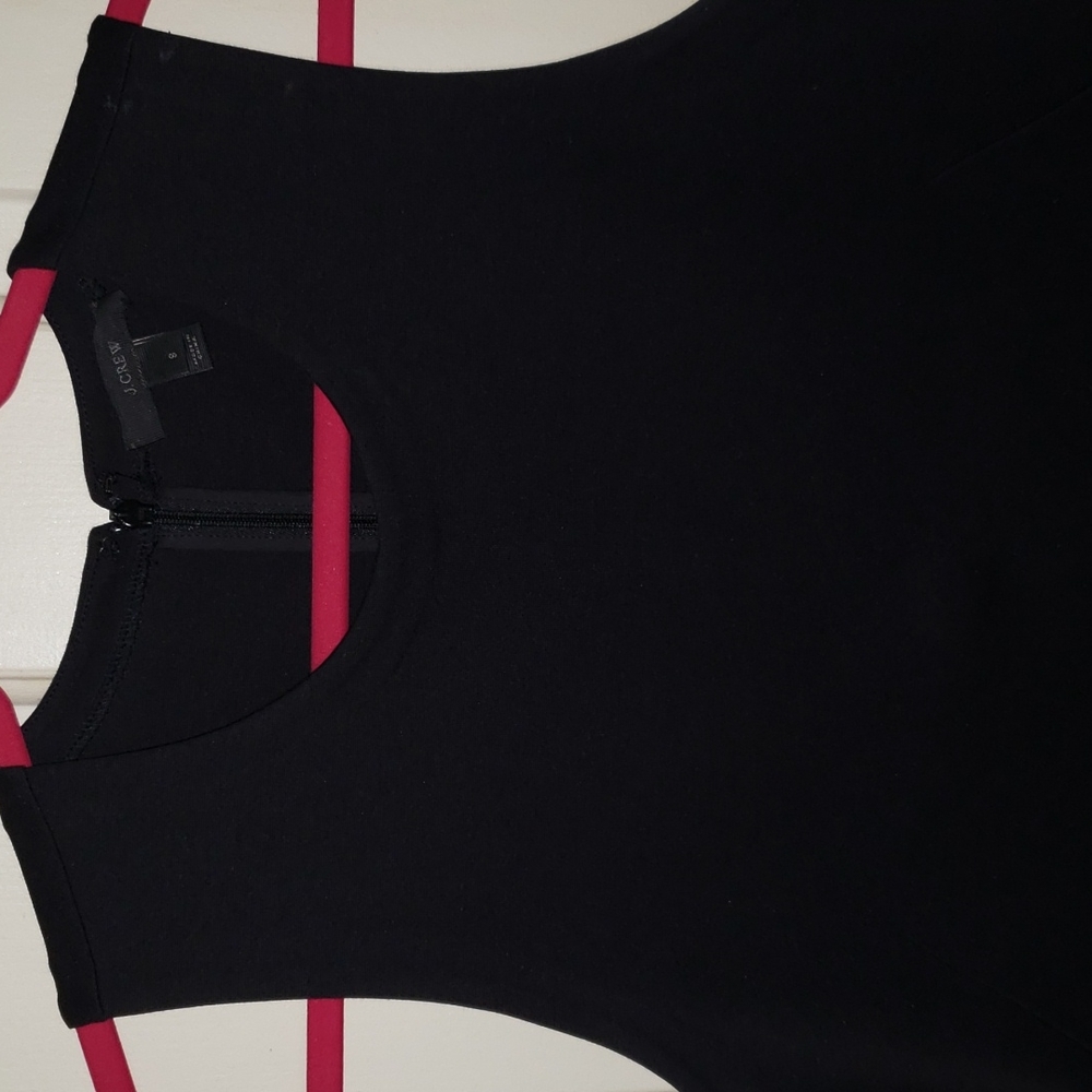 J. Crew Black Sleeveless Tiered Frindge Top Tank - Picture 3 of 16
